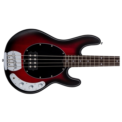 STERLING BY MUSIC MAN STINGRAY RAY 4 RED BURST SATIN