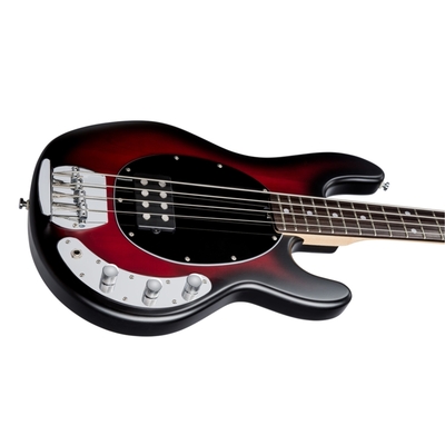 STERLING BY MUSIC MAN STINGRAY RAY 4 RED BURST SATIN